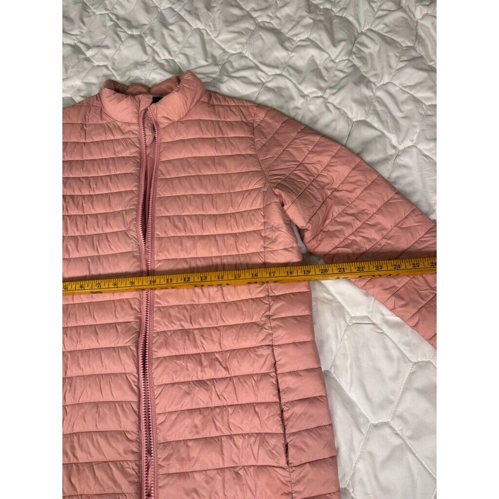 Lands‎ End Primaloft Quilted Jacket Women's Pink Full Zip RUNNING MED OR SM - Picture 7 of 9